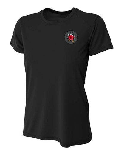 A4 FBI Swat Womens Cooling Performance Short-Sleeve Tee FBI Swat Womens Medium Black - Third Coast Soccer