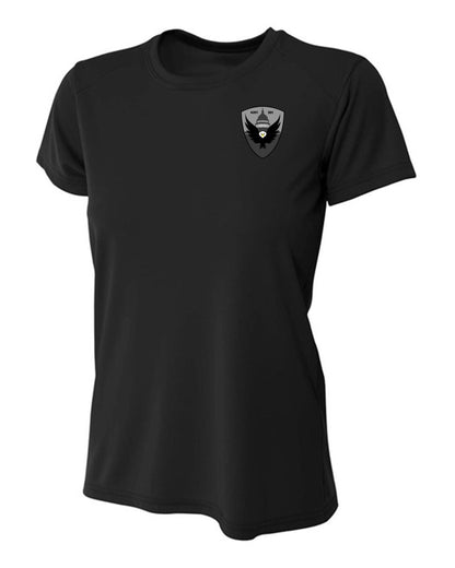 A4 FBI Swat Womens Cooling Performance Short-Sleeve Tee FBI Swat Womens Medium Black - Third Coast Soccer