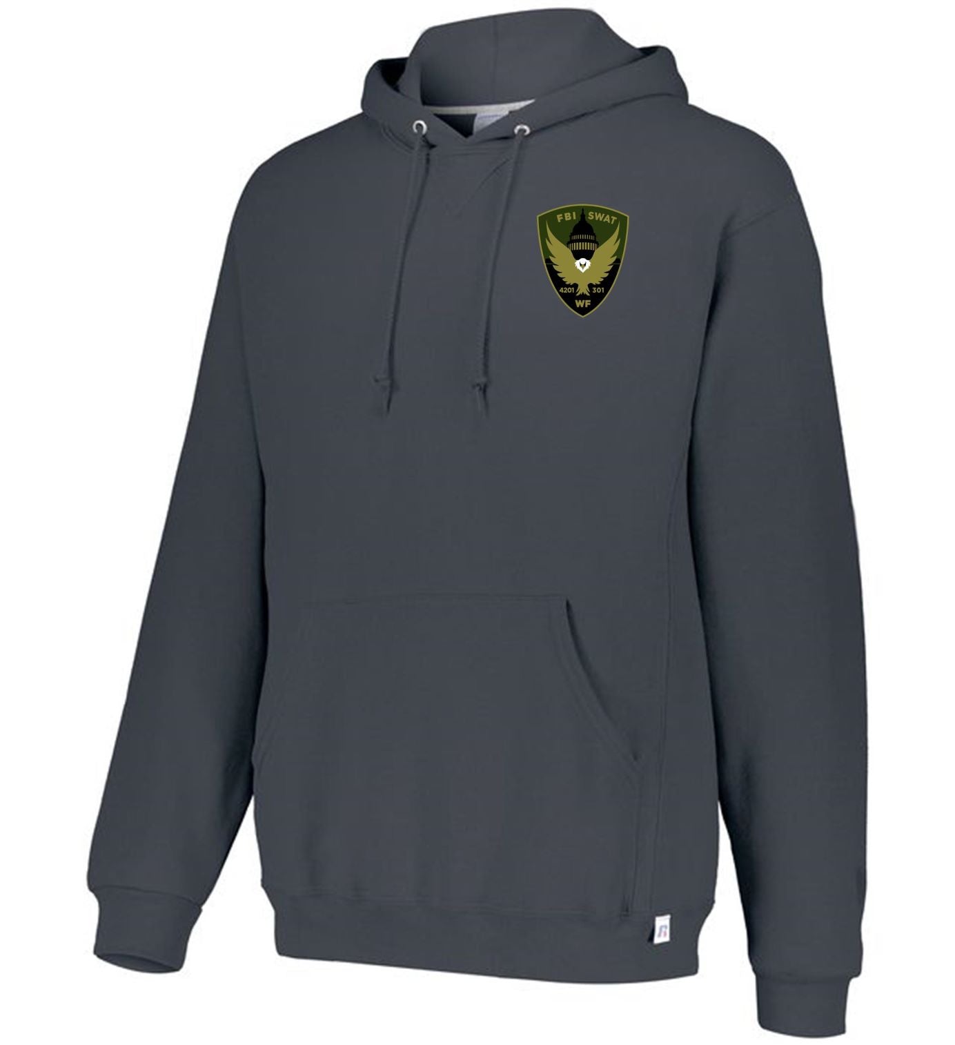 Russell FBI Swat Hoody FBI Swat Black Heather Swat W/Swat Lettering - Third Coast Soccer