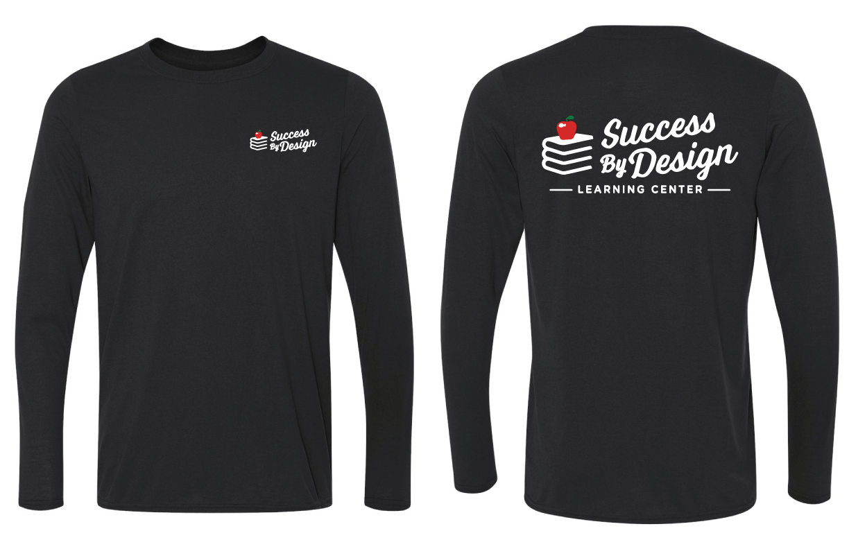 Success By Design Long-Sleeve T-Shirt Success By Design Black Mens Small - Third Coast Soccer