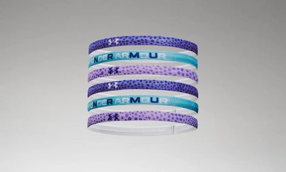 Under Armour Graphic Headband 6-Pack Player Accessories Baja Blue/Glacier Blue/Nebule - Third Coast Soccer