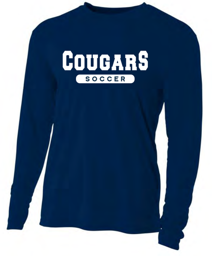 A4 STM Men's Long-Sleeve Performance Crew Shirt STMB 23 Navy Mens 2Xl - Third Coast Soccer