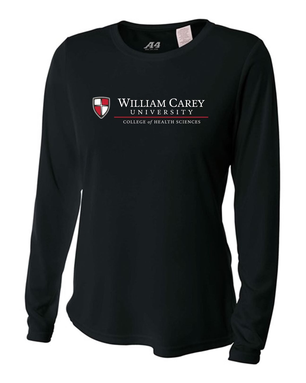 WCU College Of Health Sciences Women's Long-Sleeve Performance Shirt WCU Health Sciences Black Womens Small - Third Coast Soccer