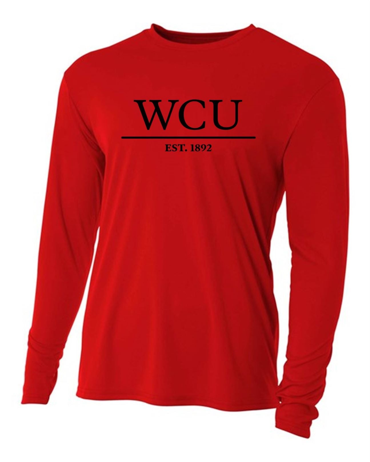 WCU Tradition Campus Men's Long-Sleeve Performance Shirt WCU TC Red Mens Small - Third Coast Soccer
