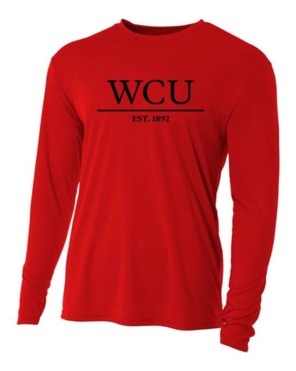 WCU Tradition Campus Youth Long-Sleeve Performance Shirt WCU TC Red Youth Small - Third Coast Soccer