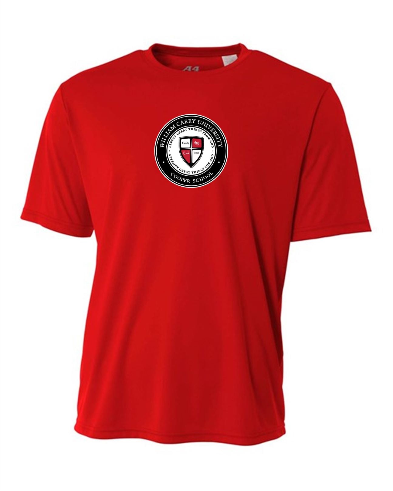 WCU Cooper School Of Missions & Ministry Youth Short-Sleeve Performance Shirt WCU CSMM Red Youth Small - Third Coast Soccer