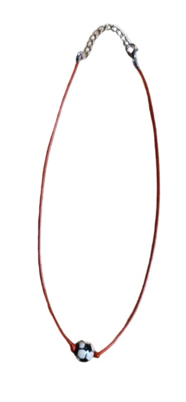 RPS Designs Soccer Ball Necklace Jewelry Red  - Third Coast Soccer