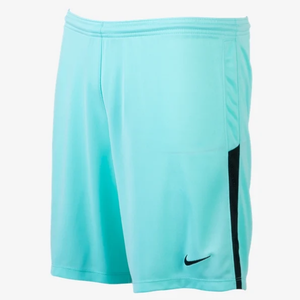 Nike Youth League Knit II Short apparel closeout Hyer Turquoise/Black Youth Small - Third Coast Soccer