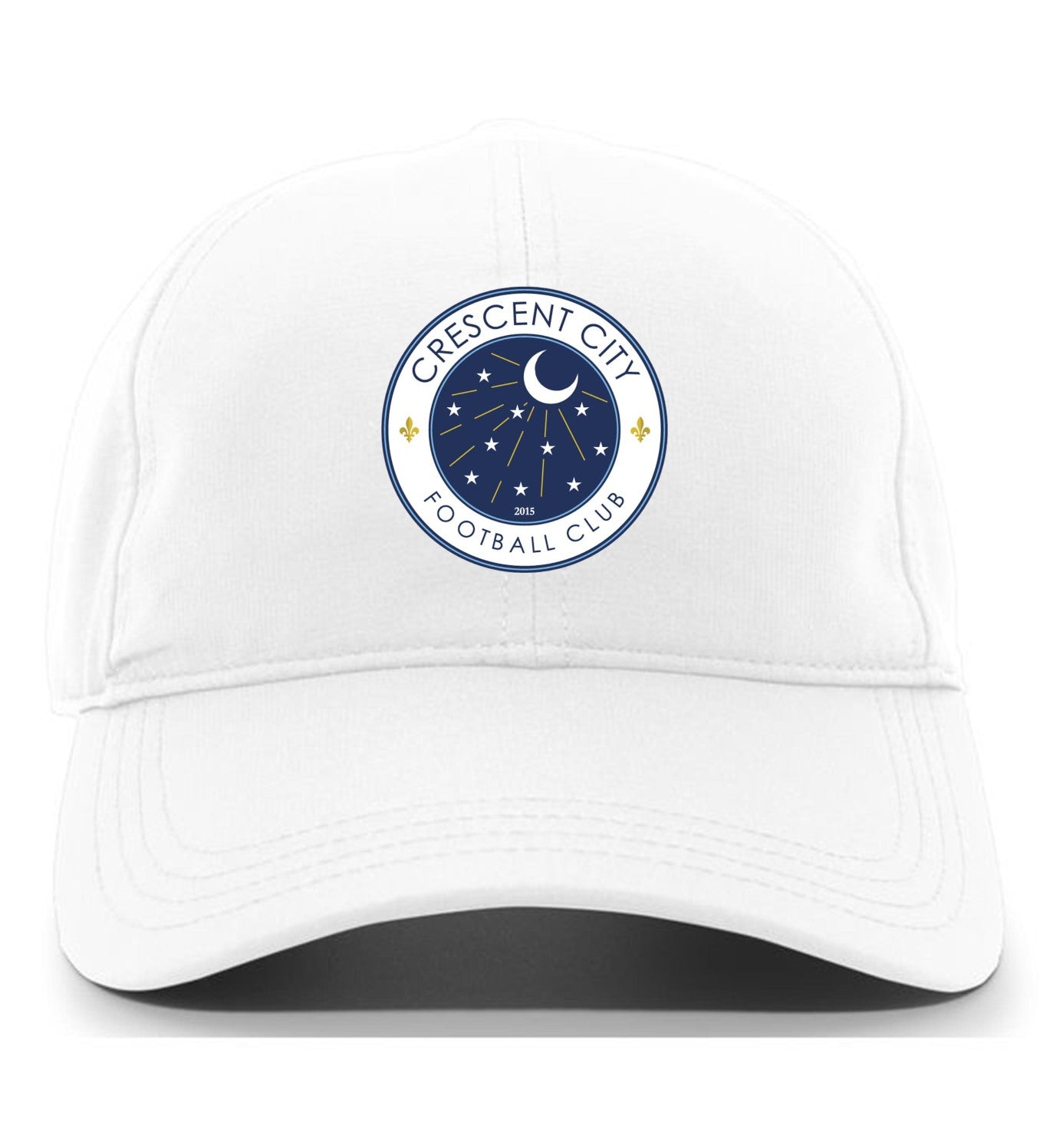 Crescent City FC Adjustable Cap Crescent City Soccer White  - Third Coast Soccer