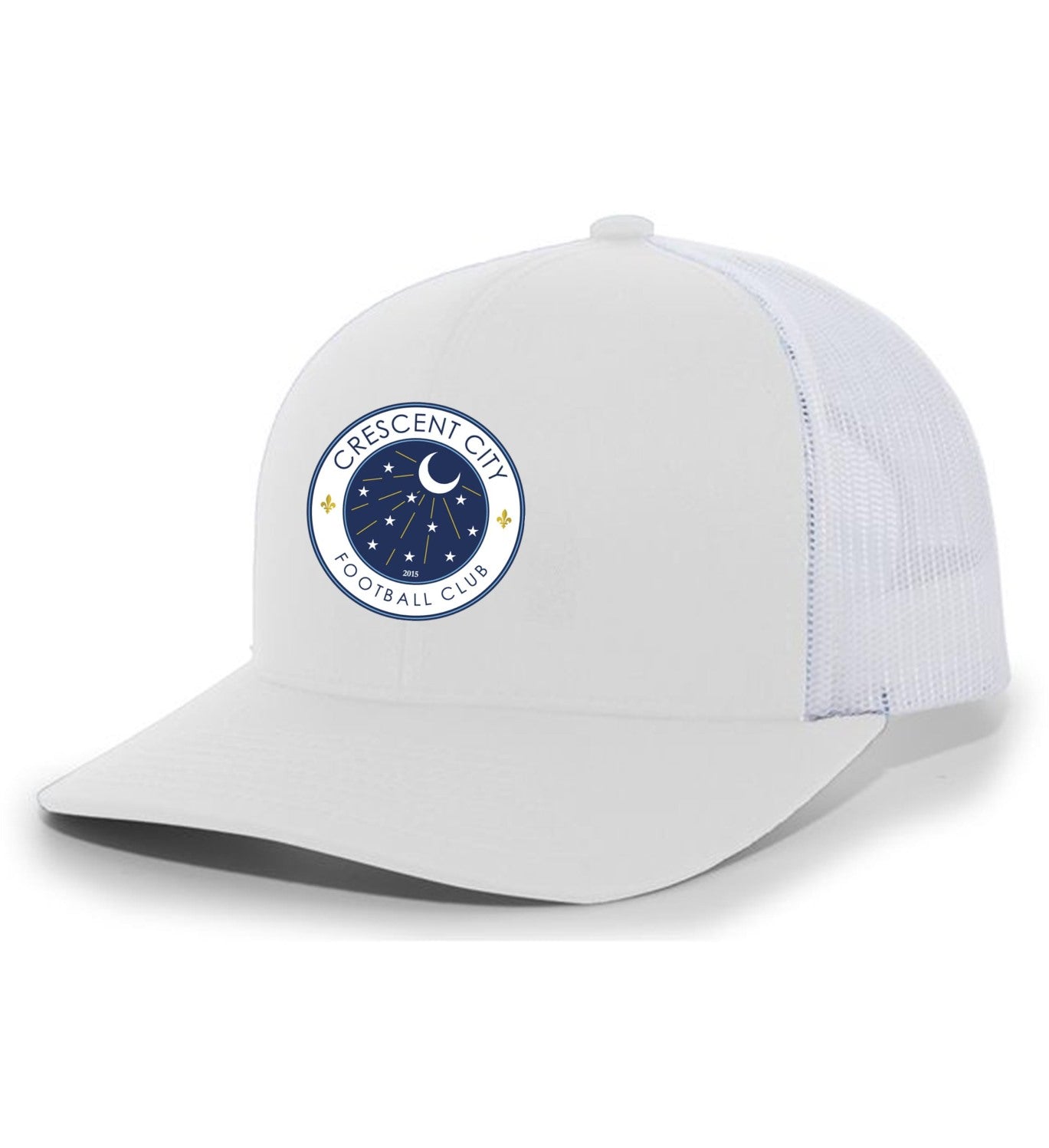 Crescent City Trucker Hat Crescent City Soccer White/White  - Third Coast Soccer