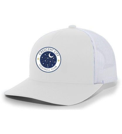 Crescent City Trucker Hat Crescent City Soccer White/White  - Third Coast Soccer