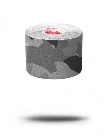Mueller Pre-Cut Kinesiology Tape Grey Camo I-Strip Roll Medical Gray Camo  - Third Coast Soccer