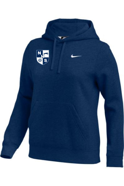 Nike Women's NHS Team Club Hoody NHS Girls 23 Team Navy/White Womens X-Small - Third Coast Soccer