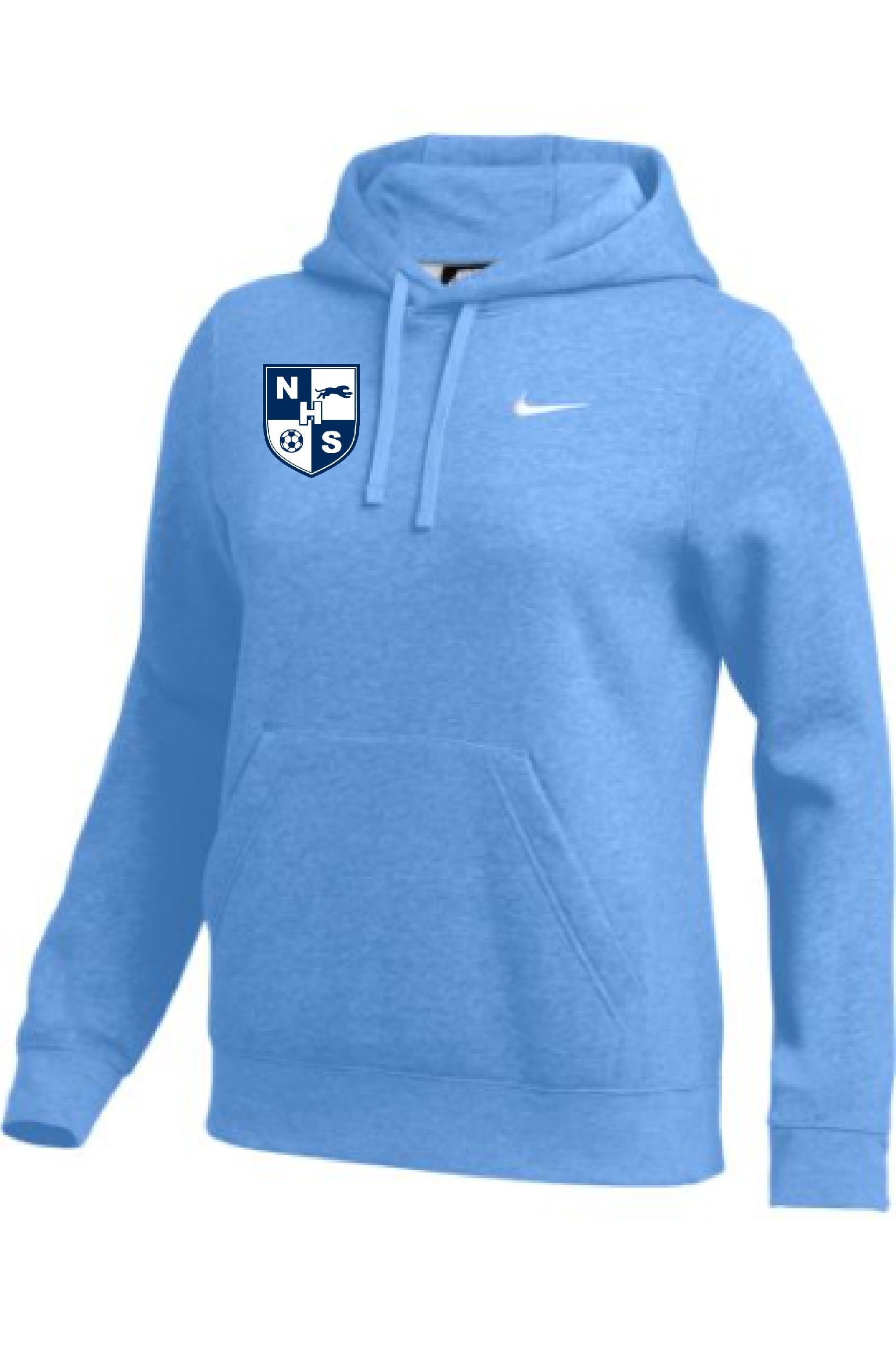 Nike Women's NHS Team Club Hoody NHS Girls 23 Team Light Blue/White Womens X-Small - Third Coast Soccer