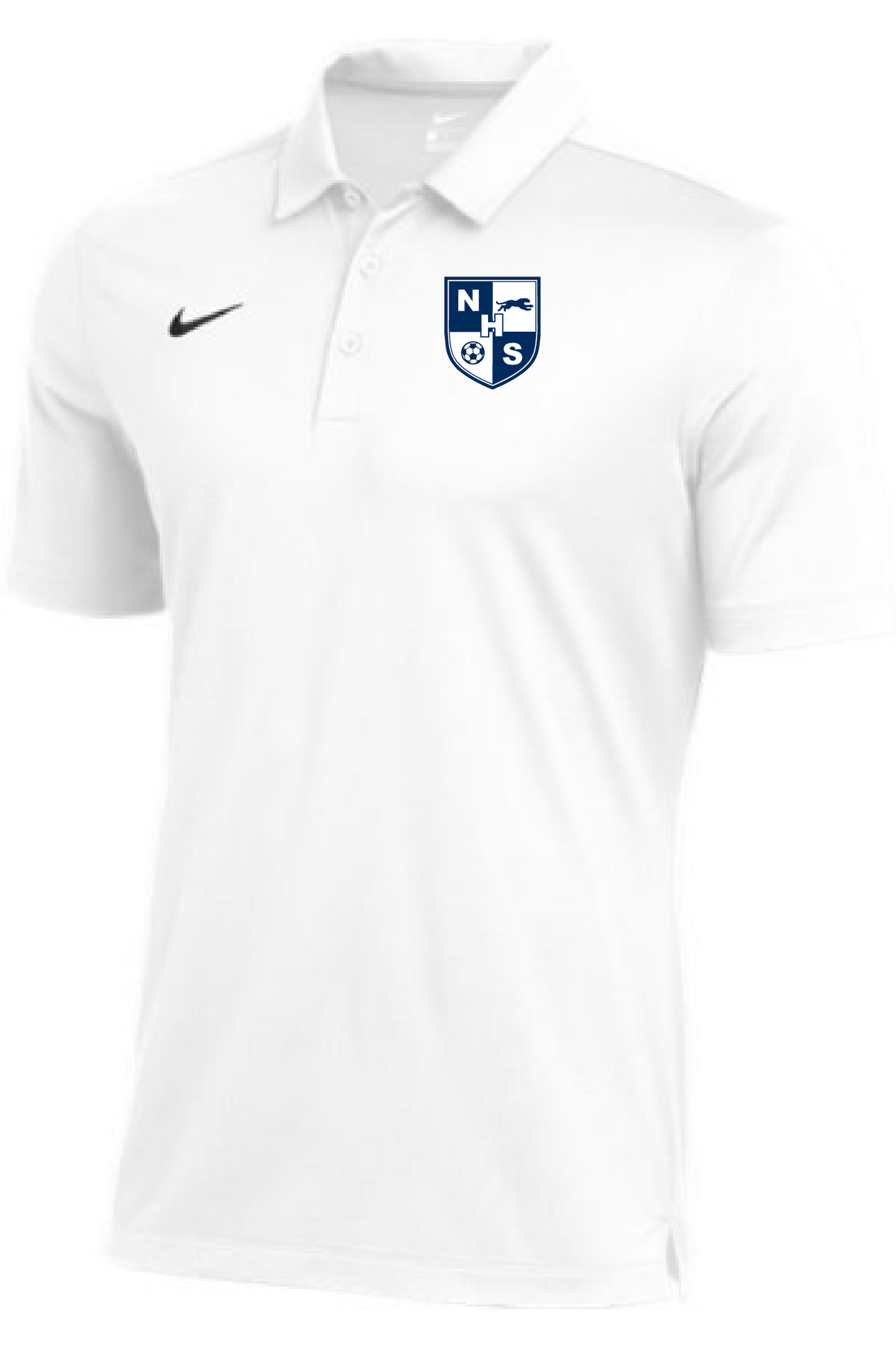 Nike NHS Men's Polo NHS Girls 23 White/Black Mens Small - Third Coast Soccer