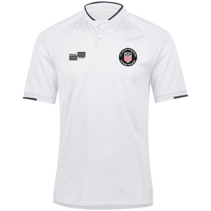 Official Sports USSF Blade Collar Golf Shirt Referee White Mens Small - Third Coast Soccer