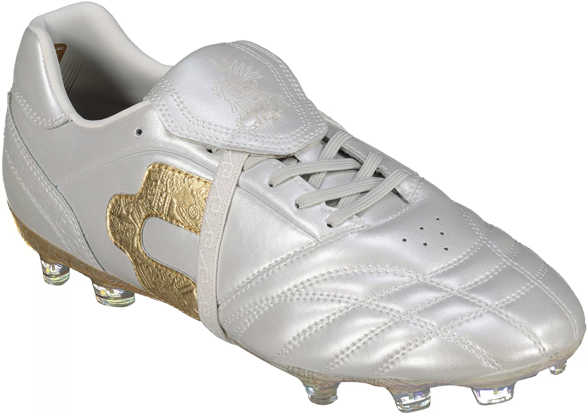 CHARLY Legendario 26 PFX FG - White/Gold Mens Footwear White/Gold Metallic Mens 7 - Third Coast Soccer