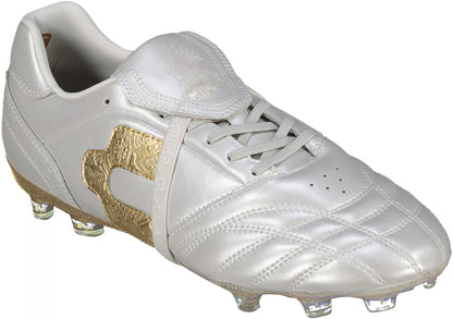 CHARLY Legendario 26 PFX FG - White/Gold Mens Footwear White/Gold Metallic Mens 7 - Third Coast Soccer