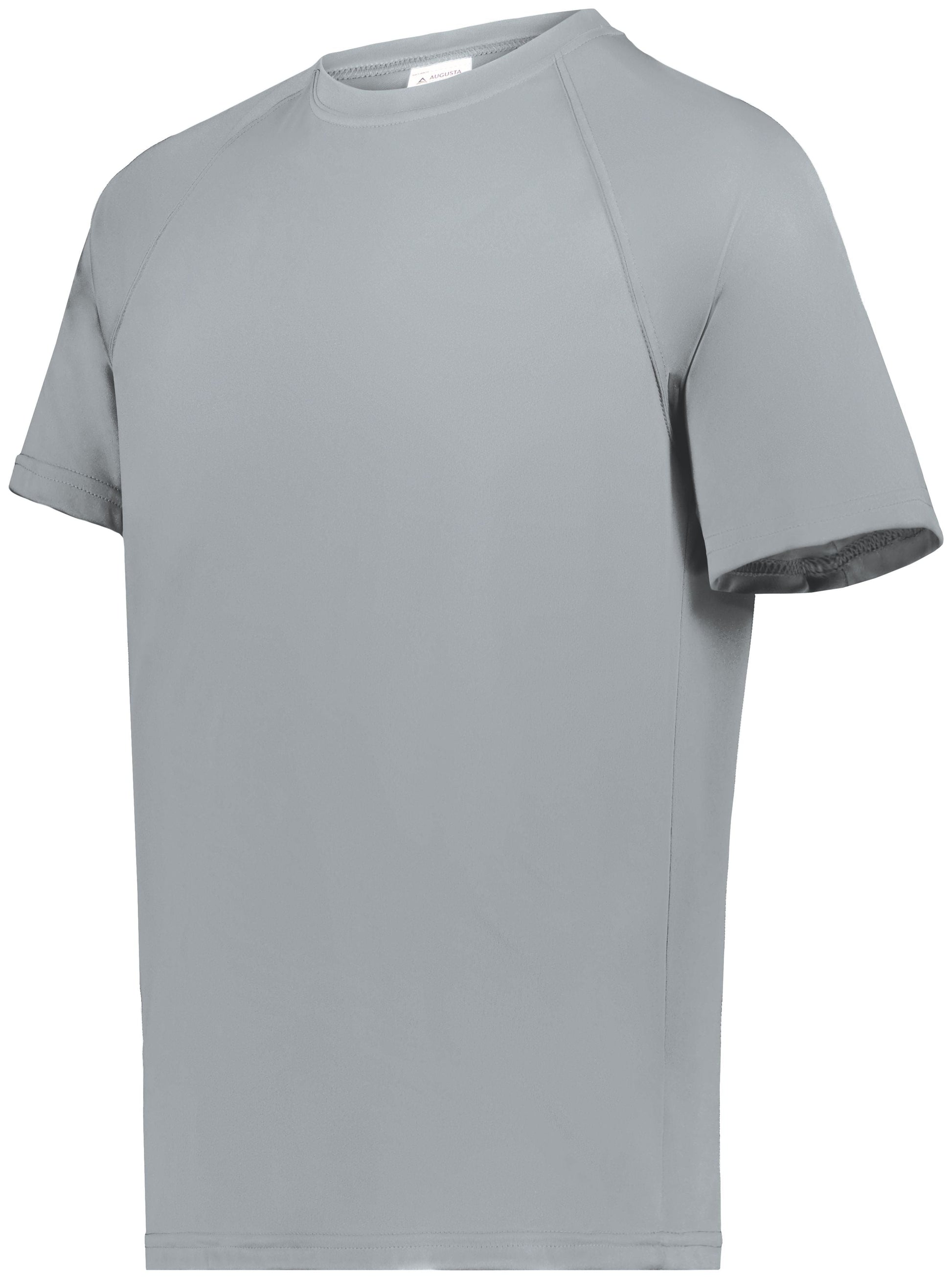 Augusta Attain Wicking Shirt Jerseys Silver Mens Small - Third Coast Soccer