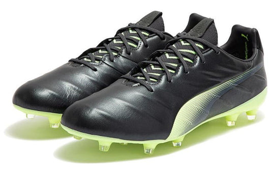 Puma King Platinum 21  FG/AG - Grey/Neon Yellow Men's Footwear Closeout Grey/Neon Yellow Mens 6.5 - Third Coast Soccer