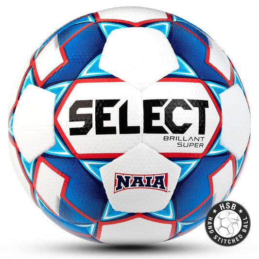 Select Naia Super Brilliant Ball - White/Royal/Red Balls Size 5  - Third Coast Soccer