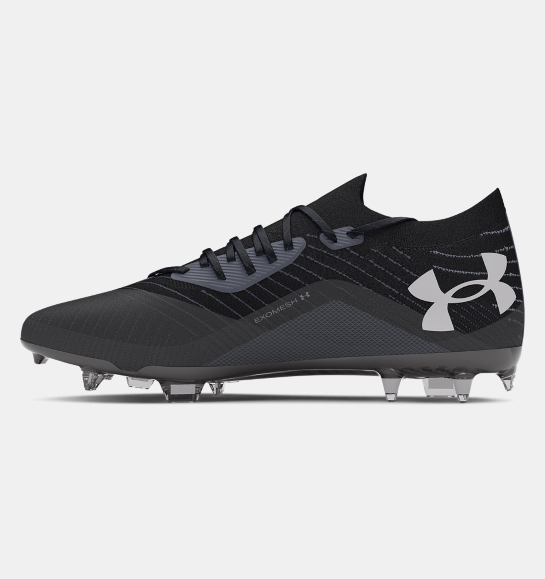 Under Armour Shadow Elite 2 FG - Black/Grey Mens Footwear   - Third Coast Soccer