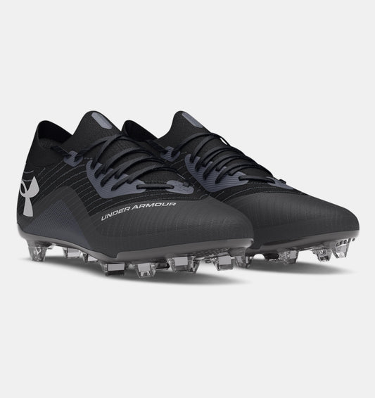 Under Armour Shadow Elite 2 FG - Black/Grey Mens Footwear   - Third Coast Soccer