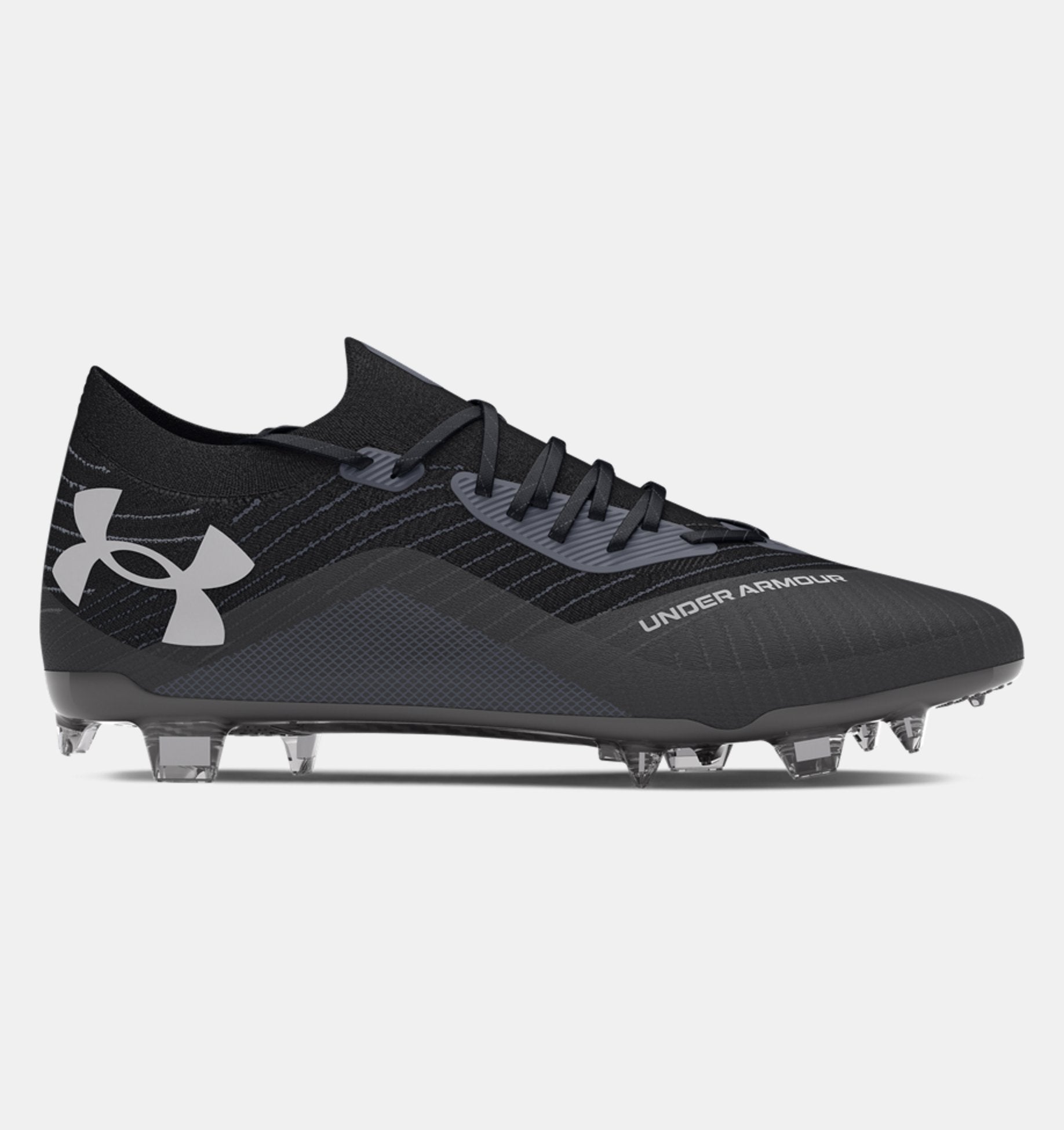 Under Armour Shadow Elite 2 FG - Black/Grey Mens Footwear   - Third Coast Soccer