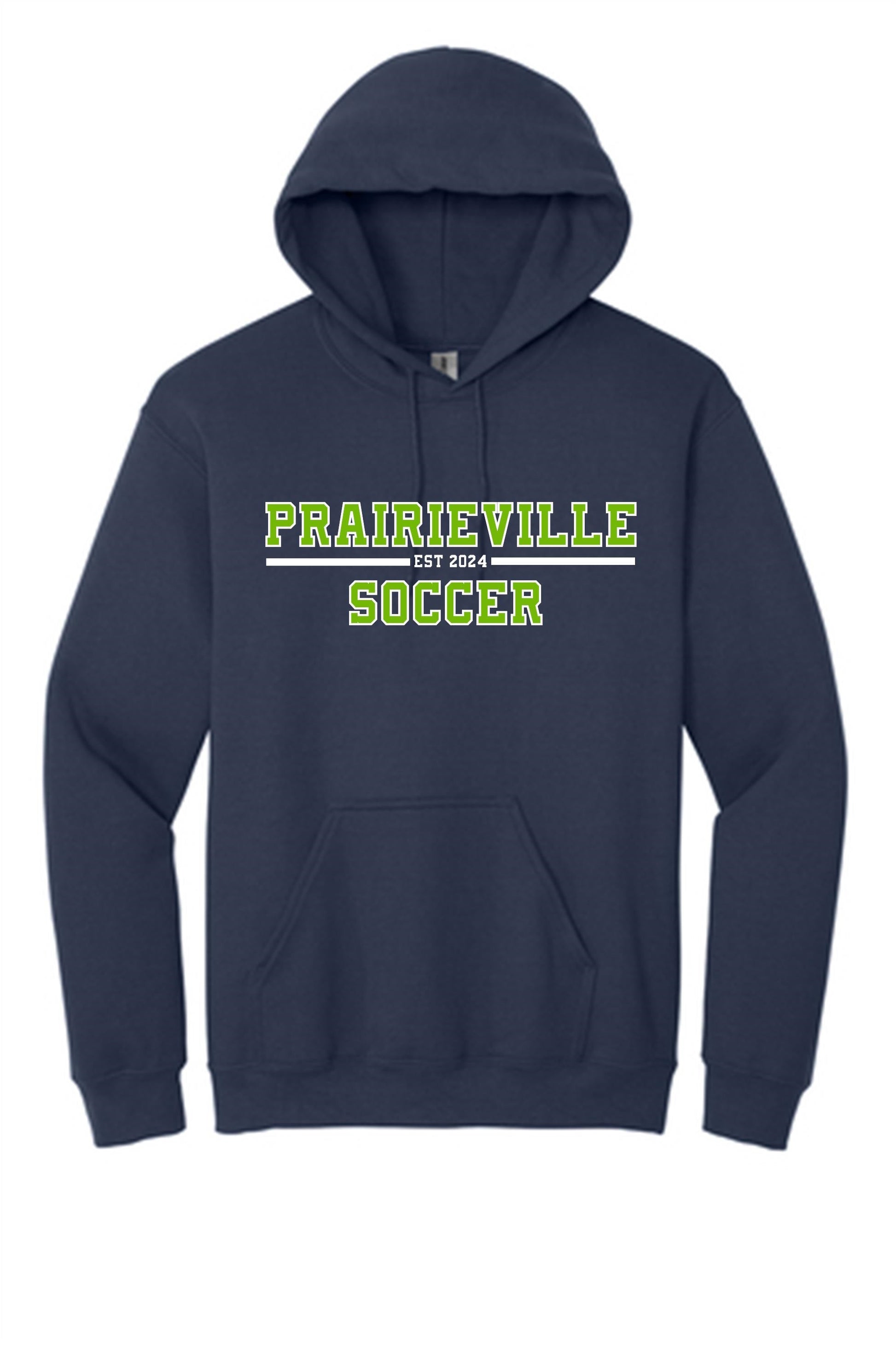 PVHS Soccer Hooded Sweatshirt Prairieville High School   - Third Coast Soccer