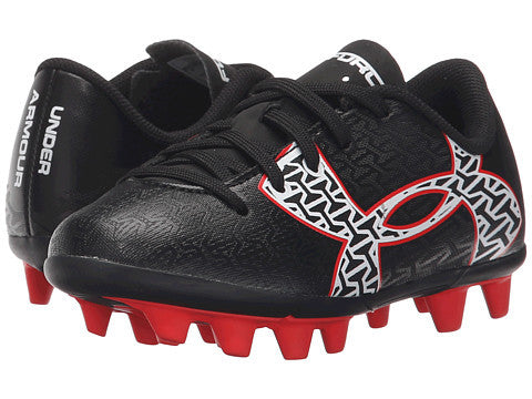 Under Armour Kids CF Force 2.0 FG - Black/Red/White Youth Hard Ground Black/Red/White Youth 8 - Third Coast Soccer