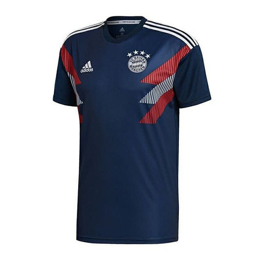 adidas Bayern Munich Pre-match Training Jersey 18/19 Club Replica Mens Small Collegiate Navy/White - Third Coast Soccer