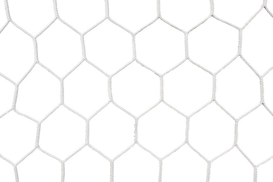 Kwikgoal Premier Hex Net 8H x 24W x 6D x 6B - White Nets - Third Coast Soccer