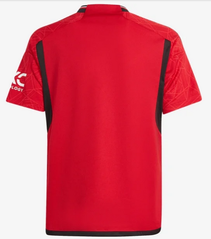 adidas Youth Manchester United Home Jersey 23/24 Club Replica   - Third Coast Soccer