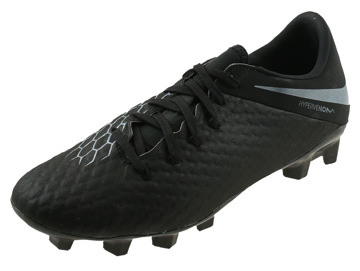 Nike Hypervenom 3 Academy FG - Black/Black Mens Firm Ground Mens 6.5 Black/Black - Third Coast Soccer