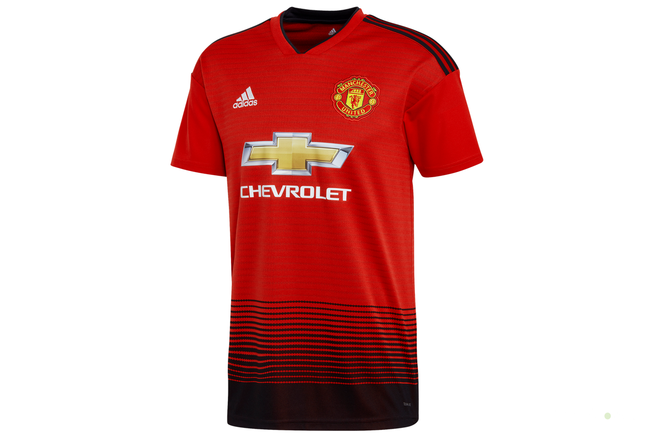 adidas Youth Manchester United Home Jersey 18/19 Club Replica Youth Small Real Red/Black - Third Coast Soccer