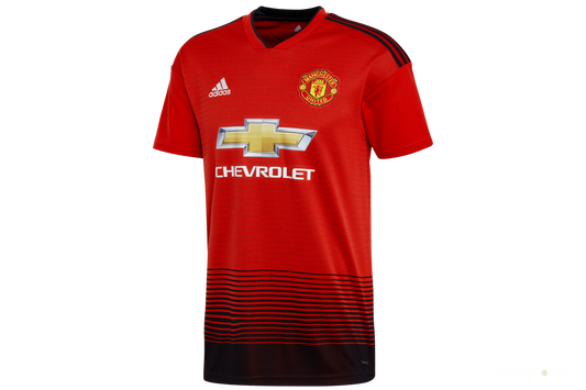 adidas Youth Manchester United Home Jersey 18/19 Club Replica Youth Small Real Red/Black - Third Coast Soccer
