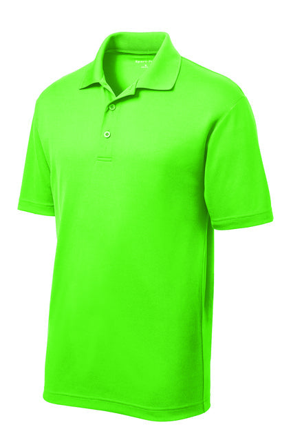 Sport-Tek PosiCharge Racer Mesh Polo Polos Neon Green Mens Small - Third Coast Soccer