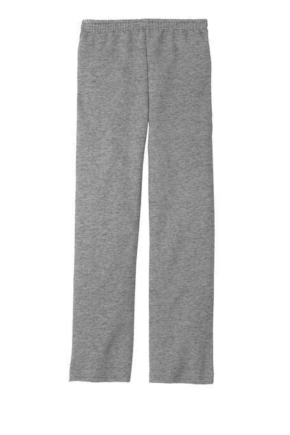 Jerzees® NuBlend® Open Bottom Pant with Pockets Pants Gray Youth Large - Third Coast Soccer