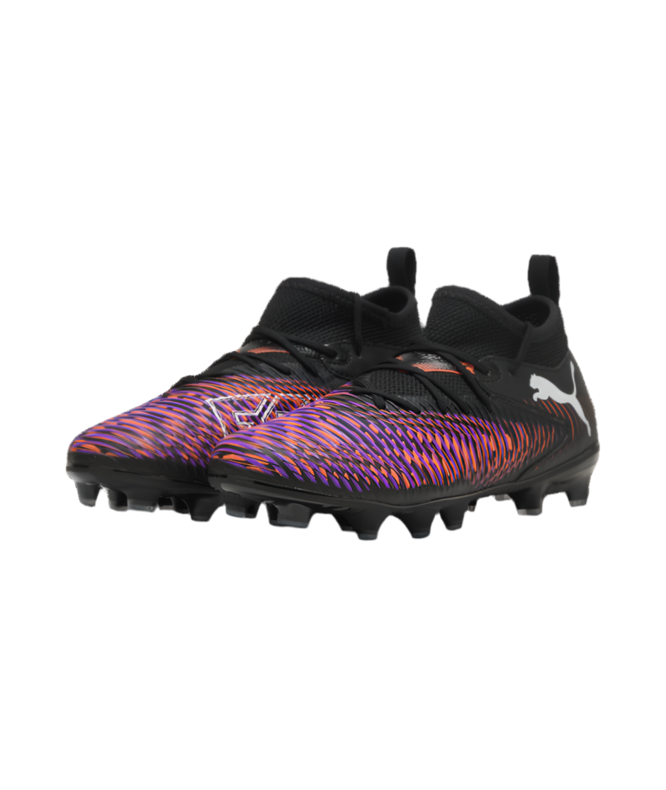PUMA FUTURE 8 Match FG/AG JR - Black/Puma White/Glowing Red Youth Footwear - Third Coast Soccer