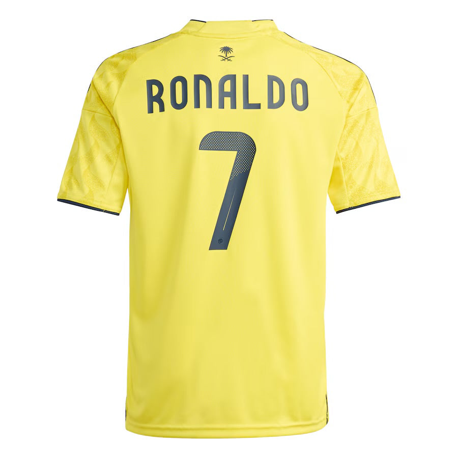 adidas Youth Al Nassr FC Ronaldo #7 Home Jersey 25/26 Club Replica Closeout - Third Coast Soccer
