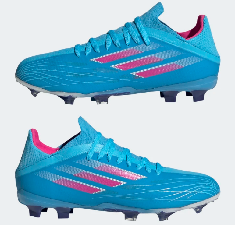 Adidas X Speedflow.1 FG Jr - Sky Rush/Team Shock Pink Youth Firm Ground Youth 5.5 Sky Rush/Team Shock Pink - Third Coast Soccer