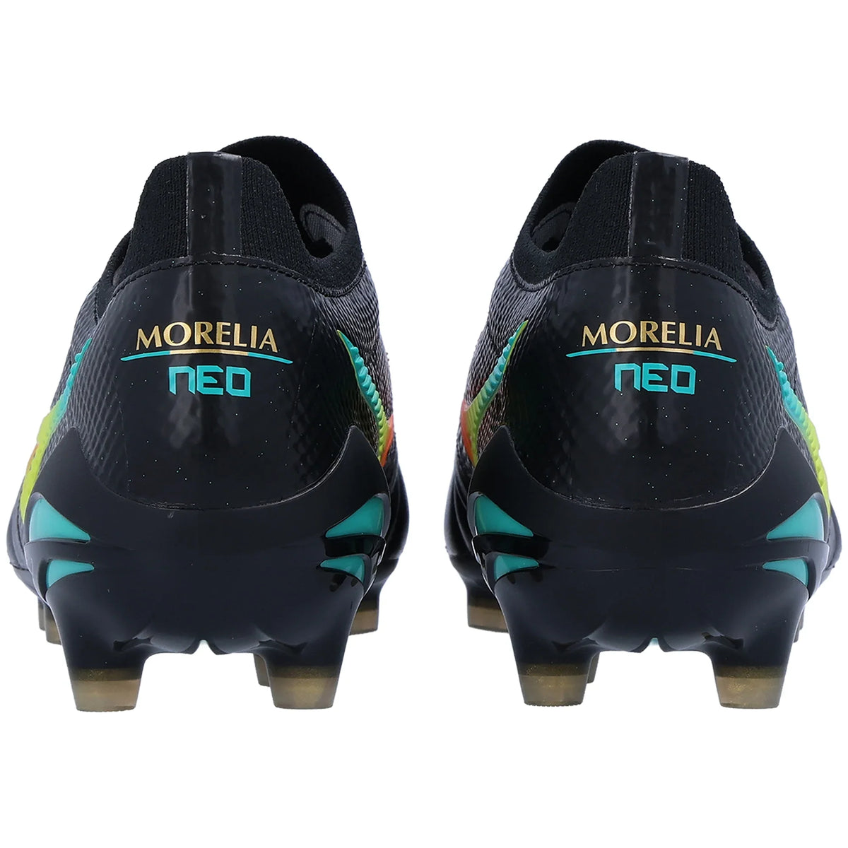 Mizuno Morelia Neo V Beta Japan FG - Black/Lava Orange Mens Footwear - Third Coast Soccer