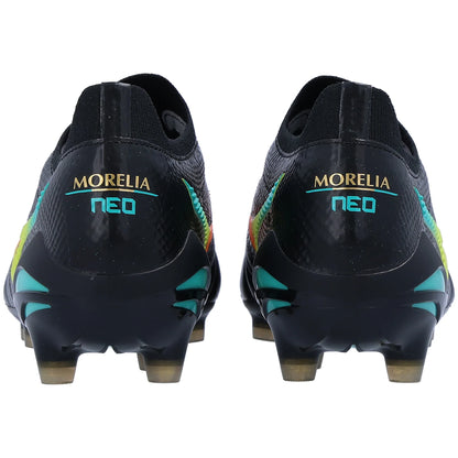 Mizuno Morelia Neo V Beta Japan FG - Black/Lava Orange Mens Footwear - Third Coast Soccer