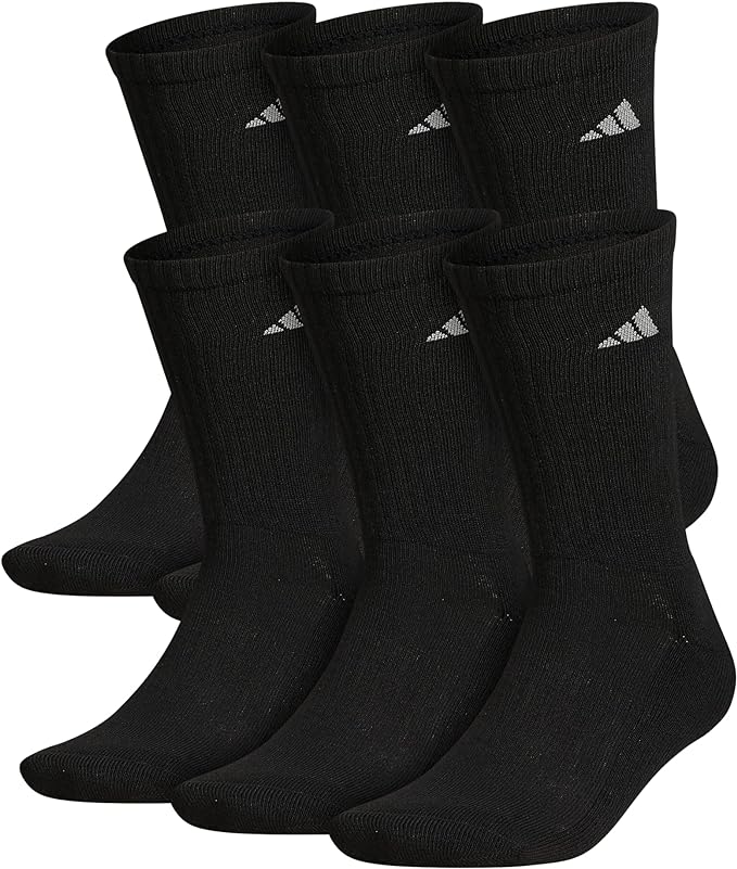 adidas Men's Athletic Cushioned Crew Sock Socks   - Third Coast Soccer
