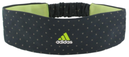 adidas Women'S Climacool Headband - Dark Grey/Solar Yellow General Accessories Dark Grey/Solar Yellow  - Third Coast Soccer