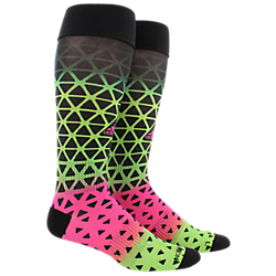 Adidas Metro Ace 3D Print Sock - Black/Solar Green/Shock Pink Socks Small (5-7, 8-9, Etc.) Black/Solar Green/Shock Pink - Third Coast Soccer