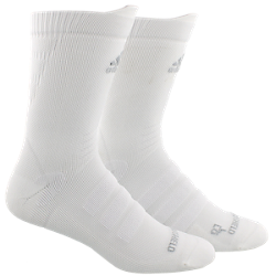 adidas Alphaskin Hydroshield Lightweight Cushioned Crew - White Socks Medium (5-8.5) White - Third Coast Soccer