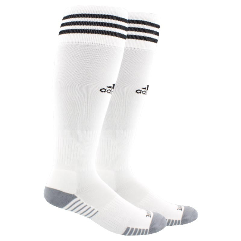 adidas Daphne Copa Zone Cushion IV Sock - White/Black Daphne Strike Soccer Club Small (1Y-4Y) White/Black - Third Coast Soccer