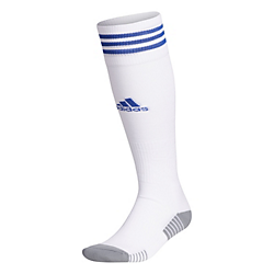 adidas Copa Zone Cushion VI Sock - White/Royal Socks   - Third Coast Soccer