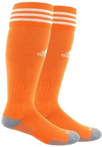 adidas Legacy Copa Zone Cushion Sock - Orange/White Lafourche Legacy Soccer Small (1Y-4Y) Orange/White - Third Coast Soccer